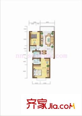榮旺商城戶型圖2室2廳1衛(wèi)1廚