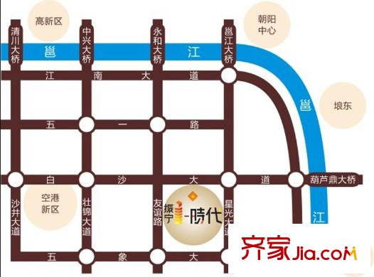 振寧i時代區(qū)位圖