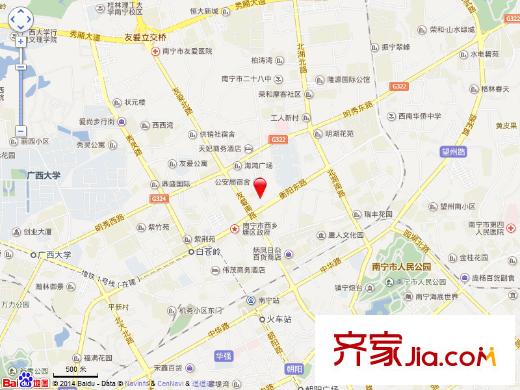 崇左市教育局駐邕生活區(qū)交通圖