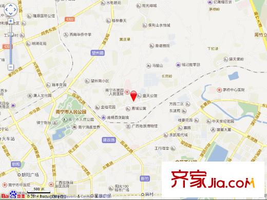 廣西京劇團(tuán)生活區(qū)交通圖QQ截圖20140520171729