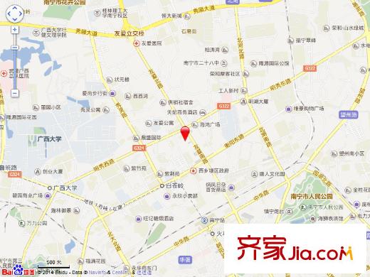 崇左市經(jīng)委南寧生活區(qū)交通圖