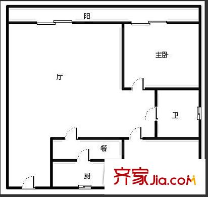 崇左市經(jīng)委南寧生活區(qū)戶型圖4 2室2廳1衛(wèi)1廚
