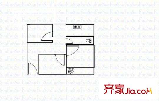 衡秀里單位房 3室 戶型圖
