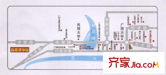 昌泰清華園交通圖