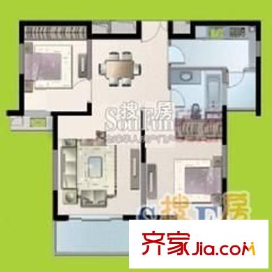 麗雅居 2室 戶型圖