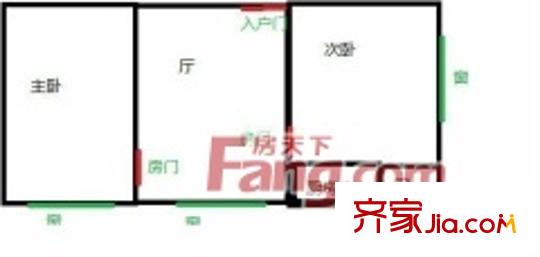 軍糧供應(yīng)局宿舍戶型圖長罡路155號2s1t 2室1廳1衛(wèi)1廚