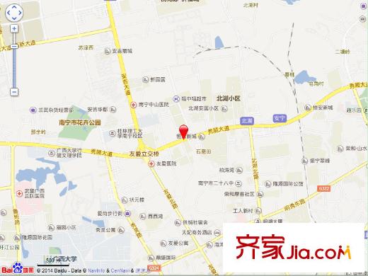 廣西路橋二公司宿舍交通圖