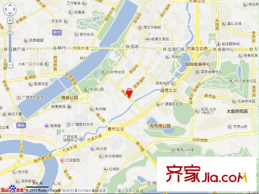 廣西電視臺(tái)平方米西宿舍區(qū)交通圖