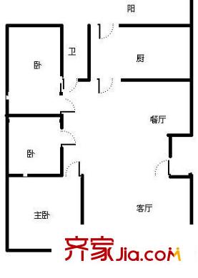 幸?；▓@ 3室 戶型圖