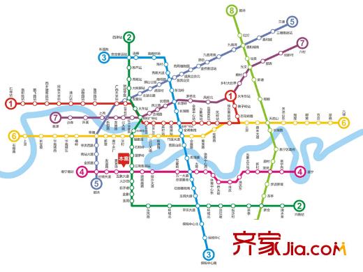 長凱9號地鐵站線路