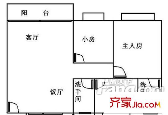 茶葉進出口公司宿舍戶型圖QQ截圖20140328171319 3室2廳2衛(wèi)1廚