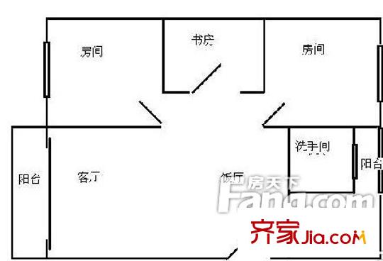 茶葉進出口公司宿舍戶型圖QQ截圖20140328171251 3室2廳1衛(wèi)1廚