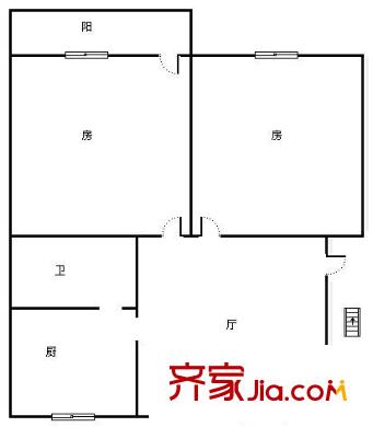 福建園 2室 戶型圖