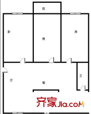 福建園 3室 戶型圖