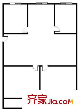 市政工程公司宿舍 0室 戶型圖