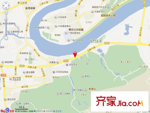 江景花園交通圖