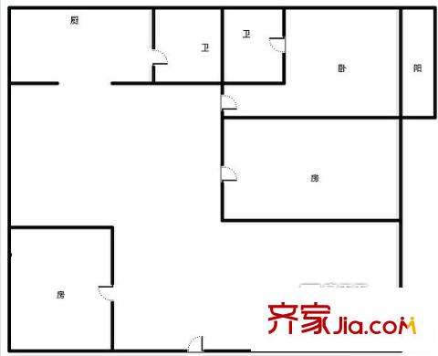金花茶小區(qū)戶型圖8 3室2廳2衛(wèi)1廚