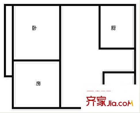 教育路電信局宿舍 2室 戶型圖