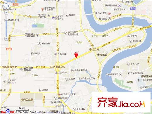 供電局白沙生活區(qū)交通圖