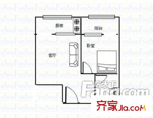西津小區(qū)戶型圖1