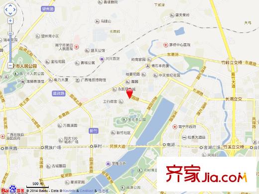 廣西新聞出版局宿舍交通圖