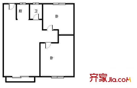 福建園 2室 戶型圖