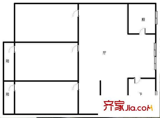 市政工程公司宿舍 0室 戶型圖