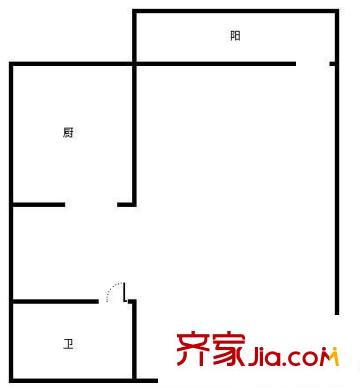 人民銀興商廈戶型圖人民跟銀興商廈 1室 戶型圖 1室1廳1衛(wèi)1廚