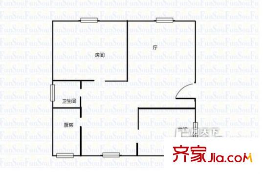 安泰園小區(qū)戶型圖安泰園12 2室1廳1衛(wèi)1廚