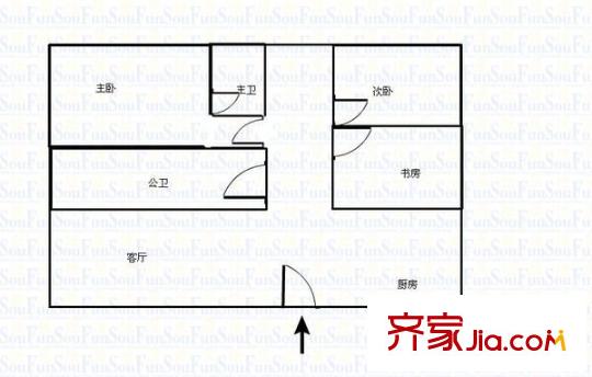 名都苑戶型圖3室2廳2衛(wèi) 3室2廳2衛(wèi)1廚
