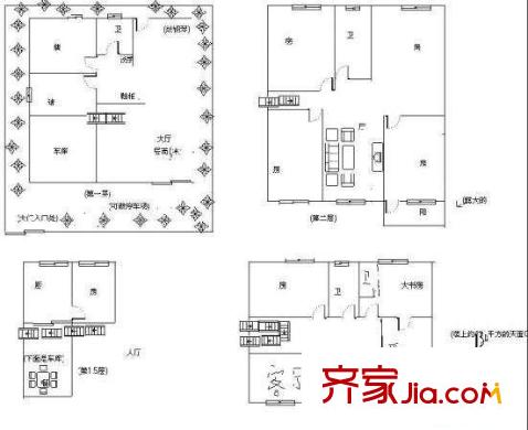 建銀花園 8室 戶型圖