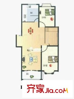 康平公寓 2室 戶型圖