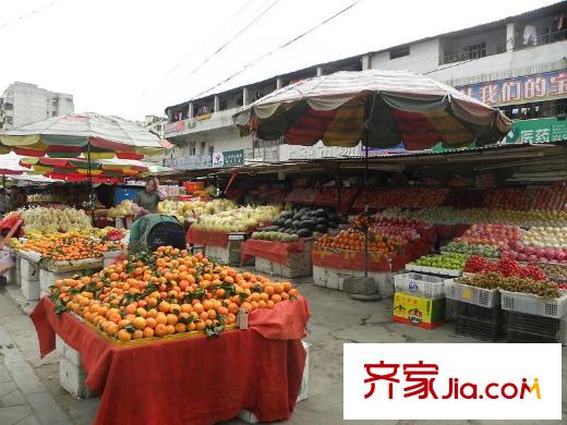 新陽國際配套圖周邊配套新陽路上的菜市