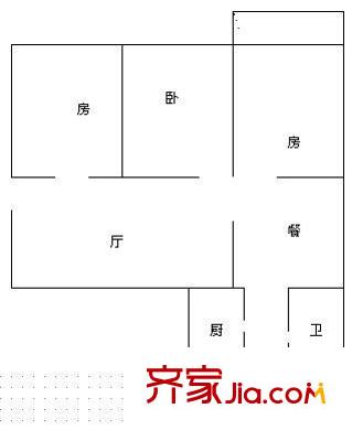 新竹路氣象小區(qū)戶型圖3室1廳1衛(wèi) 3室2廳1衛(wèi)1廚