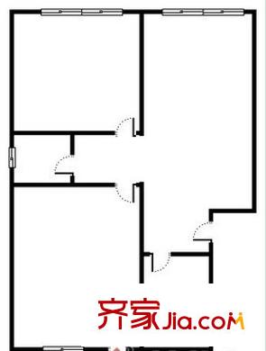 區(qū)政協(xié)宿舍戶型圖8 2室1廳1衛(wèi)1廚