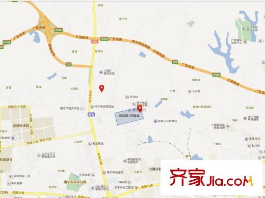 桃花源祈福城交通圖
