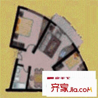 名都苑戶型圖2室2廳1衛(wèi)1廚