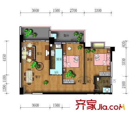 富桂華庭戶型圖1238572623 