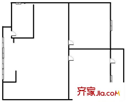建政地勘局宿舍 3室 戶型圖