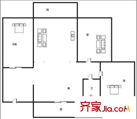 昊壯一品尊府住宅戶型圖昊壯?一品尊府住宅 3室2廳1衛(wèi)1廚