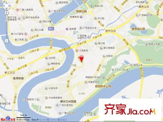 河堤路區(qū)江濱醫(yī)院宿舍交通圖