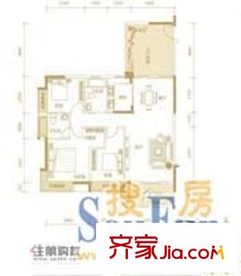 怡景苑 3室 戶型圖