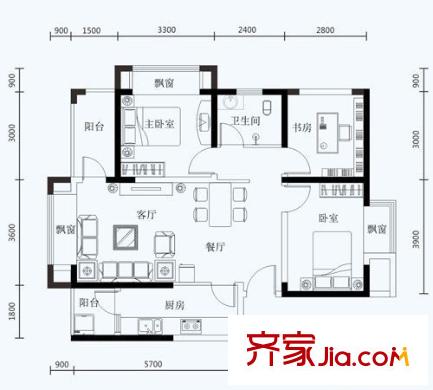天筑塞納3室