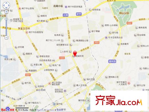 明湖花苑交通圖