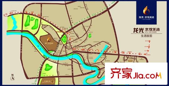 龍光水悅龍灣交通圖區(qū)位圖