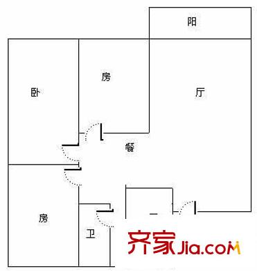 明秀西園小區(qū) 3室 戶型圖
