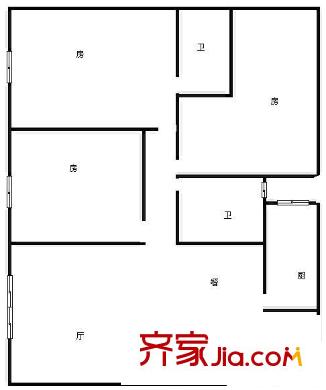 廣鑫居 3室 戶型圖