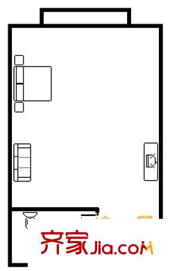 廣鑫居 1室 戶型圖