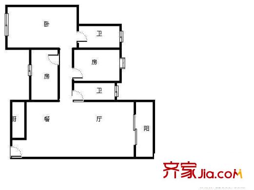萬昌溪園 3室 戶型圖