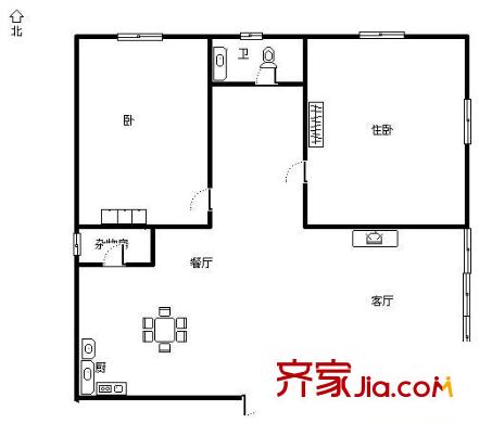 萬昌溪園 2室 戶型圖